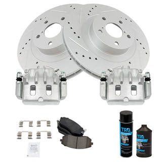 TRQ® - Performance Ceramic Front Brake Kit with Calipers