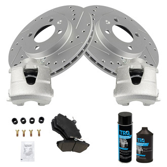 TRQ® - Performance Ceramic Front Brake Kit with Calipers