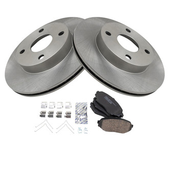 TRQ® BKA48243 - Front Disc Brake Kit with Ceramic Pads