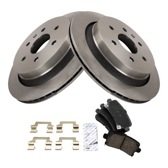 TRQ® - Rear Disc Brake Kit with Ceramic Pads