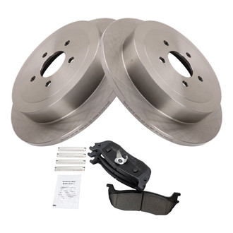 TRQ® - Rear Disc Brake Kit with Ceramic Pads