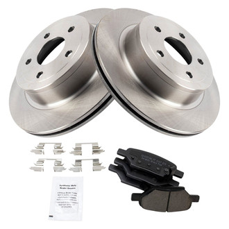 TRQ® - Rear Disc Brake Kit with Ceramic Pads