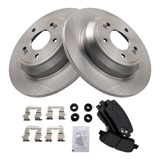 TRQ® - Rear Disc Brake Kit with Ceramic Pads