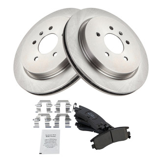 TRQ® - Rear Disc Brake Kit with Ceramic Pads