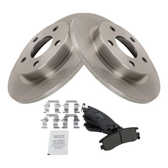 TRQ® - Rear Disc Brake Kit with Ceramic Pads