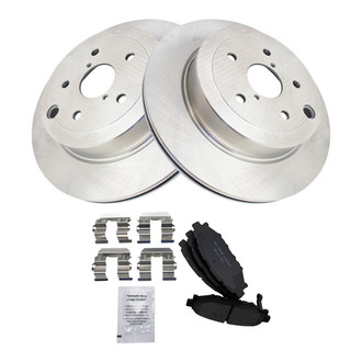 TRQ® - Rear Disc Brake Kit with Ceramic Pads