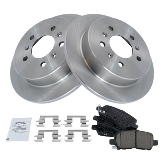 TRQ® - Rear Disc Brake Kit with Ceramic Pads