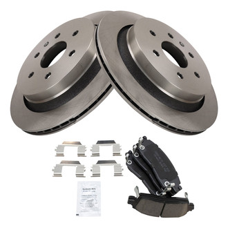 TRQ® - Rear Disc Brake Kit with Ceramic Pads