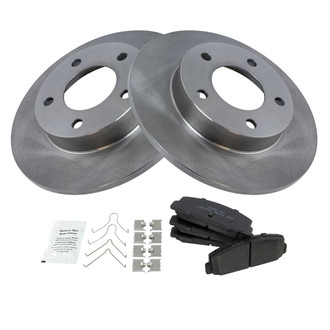 TRQ® - Rear Disc Brake Kit with Ceramic Pads