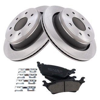 TRQ® - Rear Disc Brake Kit with Ceramic Pads