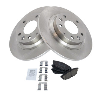 TRQ® - Rear Disc Brake Kit with Ceramic Pads