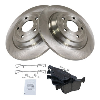 TRQ® BKA48682 - Rear Disc Brake Kit with Ceramic Pads