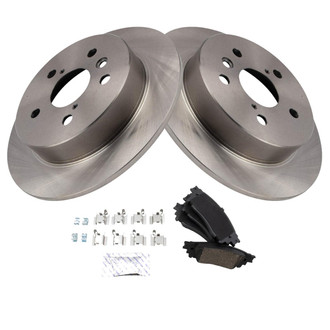 TRQ® - Rear Disc Brake Kit with Ceramic Pads