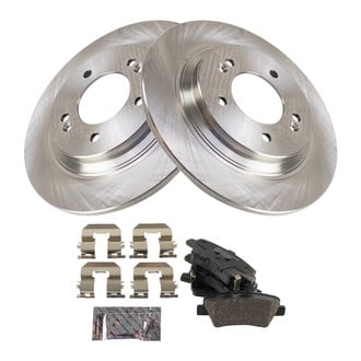 TRQ® - Rear Disc Brake Kit with Ceramic Pads