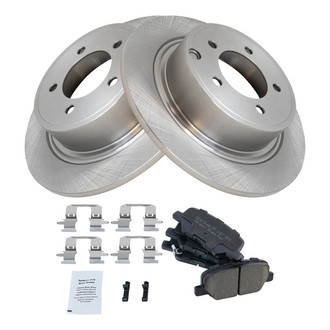 TRQ® - Rear Disc Brake Kit with Ceramic Pads