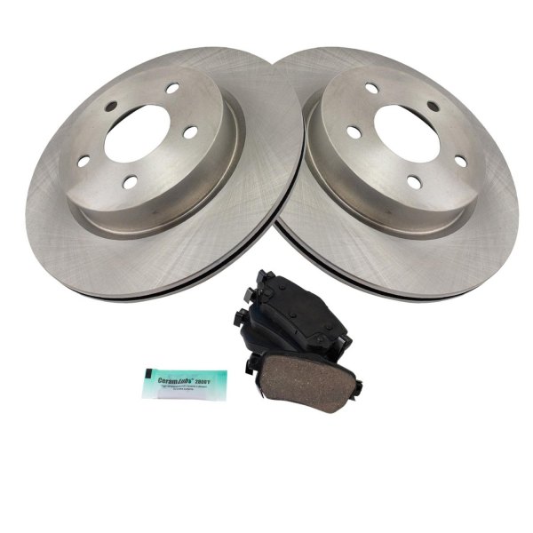 TRQ® - Rear Disc Brake Kit with Ceramic Pads