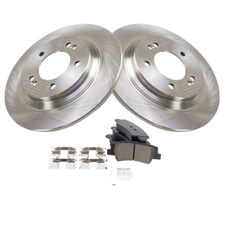 TRQ® BKA48977 - Rear Disc Brake Kit with Ceramic Pads