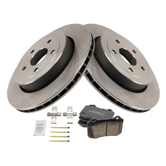 TRQ® - Rear Disc Brake Kit with Ceramic Pads