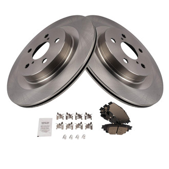 TRQ® - Rear Disc Brake Kit with Ceramic Pads
