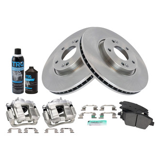 TRQ® - Disc Brake Kit with Semi-Metallic Pads and Calipers