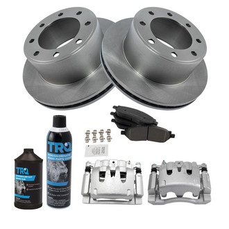 TRQ® - Rear Disc Brake Kit with Semi-Metallic Pads and Calipers