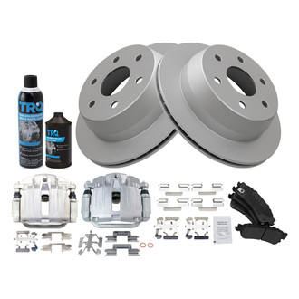 TRQ® - Rear Disc Brake Kit with Semi-Metallic Pads and Calipers
