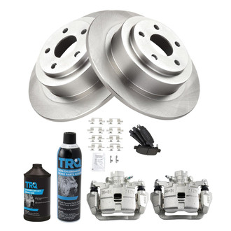 TRQ® - Rear Disc Brake Kit with Semi-Metallic Pads and Calipers