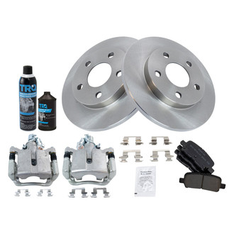 TRQ® - Rear Disc Brake Kit with Semi-Metallic Pads and Calipers