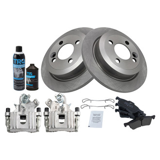TRQ® - Rear Disc Brake Kit with Semi-Metallic Pads and Calipers
