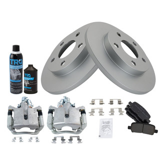 TRQ® - Rear Disc Brake Kit with Semi-Metallic Pads and Calipers