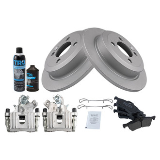 TRQ® - Rear Disc Brake Kit with Semi-Metallic Pads and Calipers