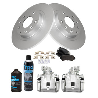 TRQ® - Rear Disc Brake Kit with Semi-Metallic Pads and Calipers