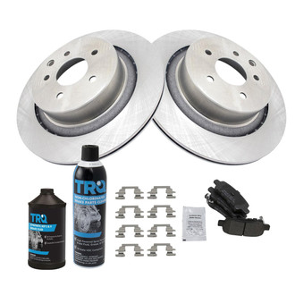 TRQ® - Rear Disc Brake Kit with Semi-Metallic Pads