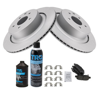 TRQ® - Rear Disc Brake Kit with Semi-Metallic Pads