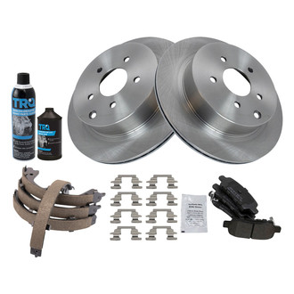 TRQ® - Disc Brake Kit with Semi-Metallic Pads