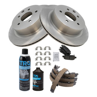 TRQ® - Rear Disc Brake Kit with Semi-Metallic Pads