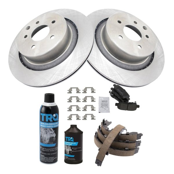 TRQ® - Rear Disc Brake Kit with Semi-Metallic Pads