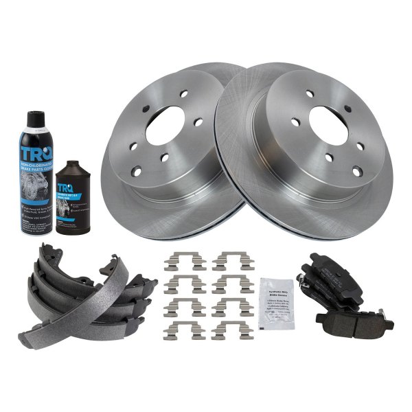 TRQ® - Rear Disc Brake Kit with Semi-Metallic Pads