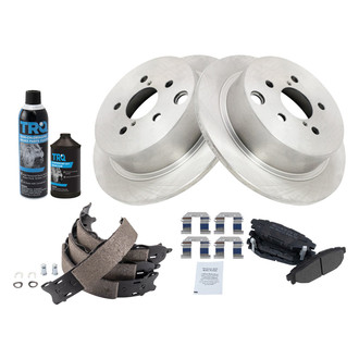 TRQ® - Disc Brake Kit with Semi-Metallic Pads