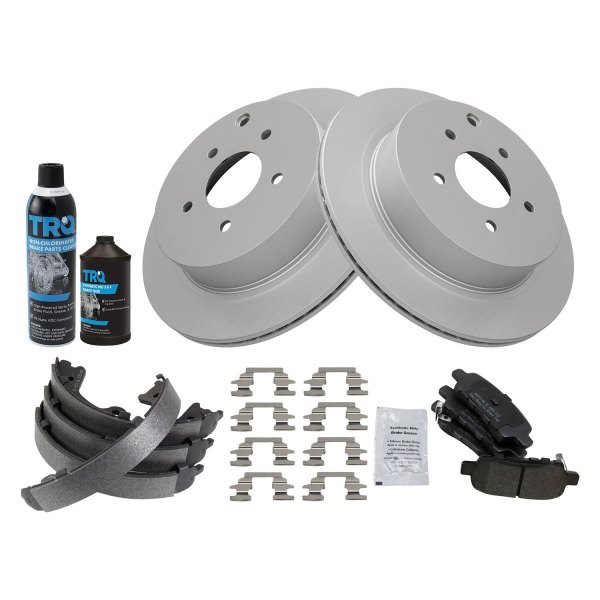 TRQ® - Rear Disc Brake Kit with Semi-Metallic Pads