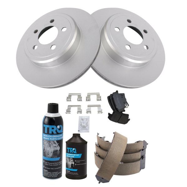 TRQ® - Rear Disc Brake Kit with Semi-Metallic Pads