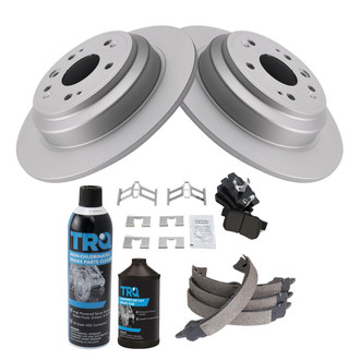 TRQ® - Rear Disc Brake Kit with Semi-Metallic Pads