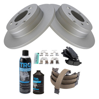 TRQ® - Rear Disc Brake Kit with Semi-Metallic Pads