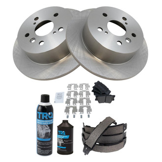 TRQ® - Rear Disc Brake Kit with Semi-Metallic Pads