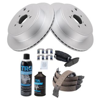 TRQ® - Rear Disc Brake Kit with Semi-Metallic Pads