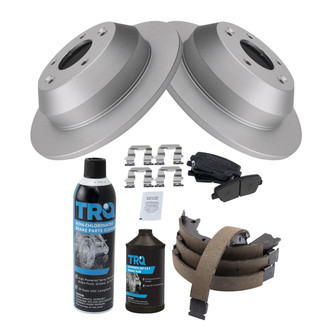 TRQ® - Rear Disc Brake Kit with Semi-Metallic Pads