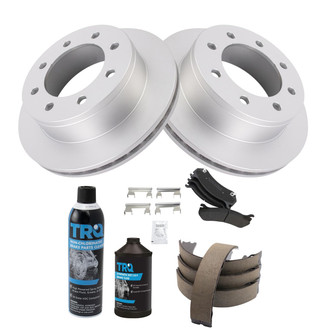 TRQ® - Rear Disc Brake Kit with Semi-Metallic Pads