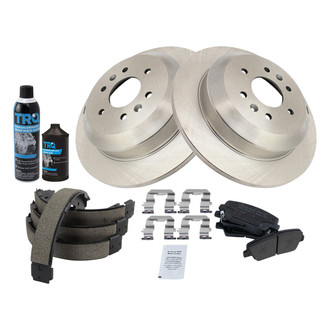 TRQ® - Disc Brake Kit with Semi-Metallic Pads