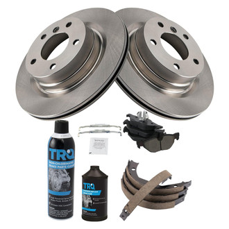 TRQ® - Rear Disc Brake Kit with Semi-Metallic Pads