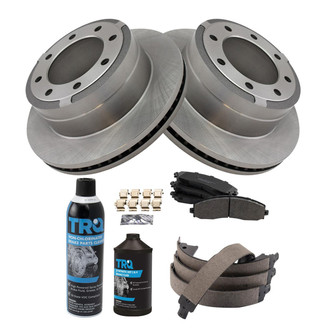 TRQ® - Rear Disc Brake Kit with Semi-Metallic Pads